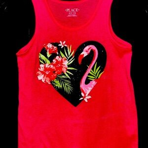 The Children's Place Pink Flamingo Tank Top